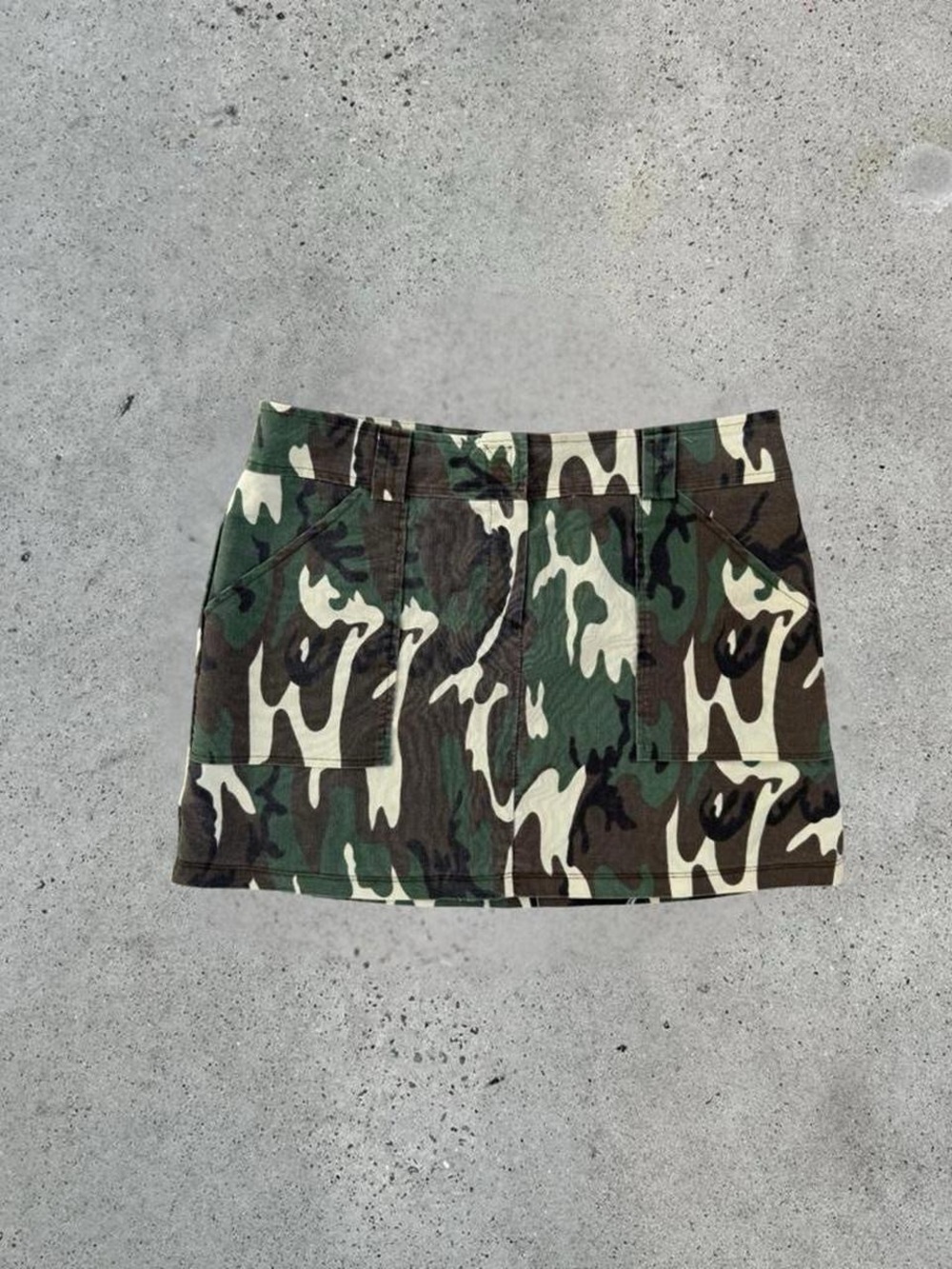 Y2k Camo Mini Skirt